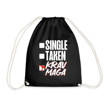 Krav Maga Apparel Israeli Self - Drawstring Bag - black - Front