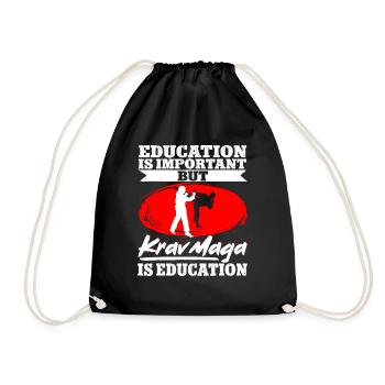 Krav Maga Apparel Israeli Self - Turnbeutel - Schwarz - Vorne