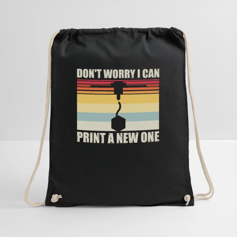 Humorous Computer Technicians Printers Drawstring Bag
