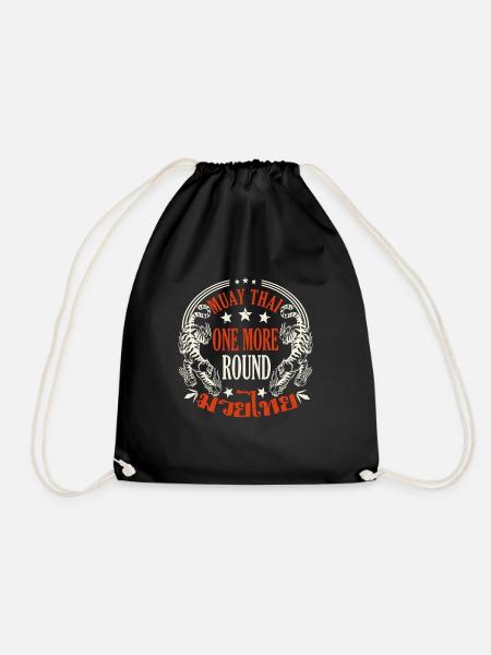 Muay Thai One More Round Thai Boxing Gift - Turnbeutel - Schwarz