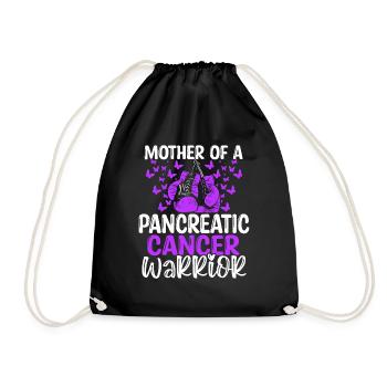 Pancreatic Cancer Awareness Mom Mothers Day Mama - Drawstring Bag - black - Front