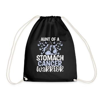 Stomach Cancer Awareness Aunt Nephew Niece - Turnbeutel - Schwarz - Vorne
