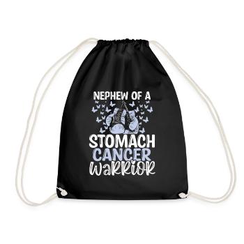Stomach Cancer Awareness Nephew Aunt Uncle - Turnbeutel - Schwarz - Vorne