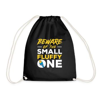 Budgerigar Perruche Oiseau Cadeau pour animaux de compagnie - Sac de sport léger - noir - Devant