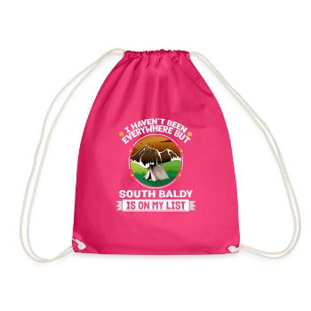 South Baldy Is On My List Hiking Camping Hiker - Turnbeutel - Fuchsia - Vorne