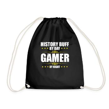 Humorous History Histories Annalist Biographer - Drawstring Bag - black - Front