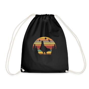 Pigeon Rétro Pigeon Fancier Vintage - Sac de sport léger - noir - Devant