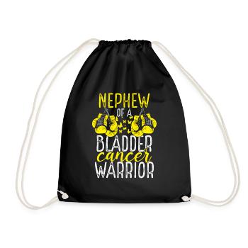 Nephew Bladder Cancer Awareness Aunt Uncle - Turnbeutel - Schwarz - Vorne