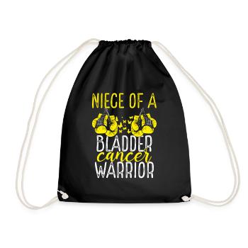 Nièce Sensibilisation au cancer de la vessie Tante Oncle - Sac de sport léger - noir - Devant