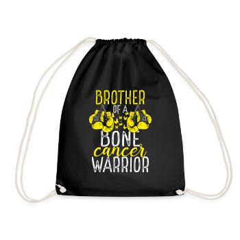 Frère Sensibilisation au cancer des os Frère jumeau - Sac de sport léger - noir - Devant