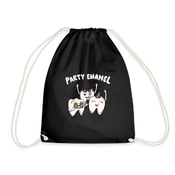 Dental Technician Party - Drawstring Bag - black - Front
