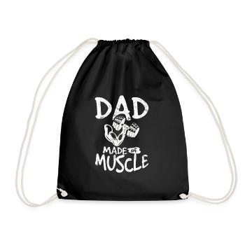 Funny Weightlifting Father Workout Gym Fitness Lif - Turnbeutel - Schwarz - Vorne