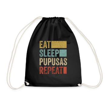Manger Dormir Pupusas El Salvador Nourriture Pupusas - Sac de sport léger - noir - Devant