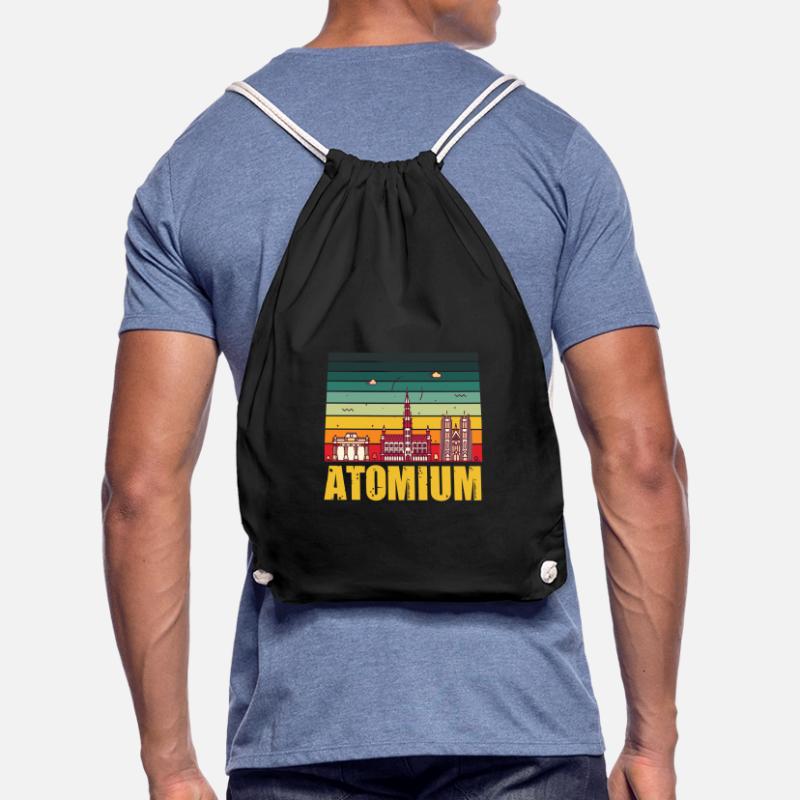Brussels Atomium Science Atomic nuclei Physics Atom Drawstring Bag