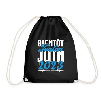 Cadeau Annonce grossesse bientôt Tonton Juin 2023. - Sac de sport léger - noir - Devant