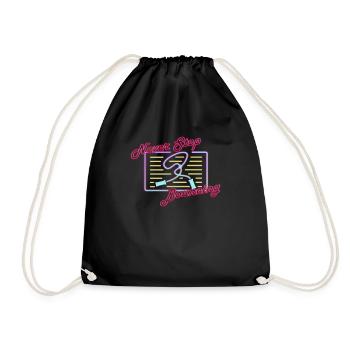 Fitness Roping - Jumping rope for women - Drawstring Bag - black - Front