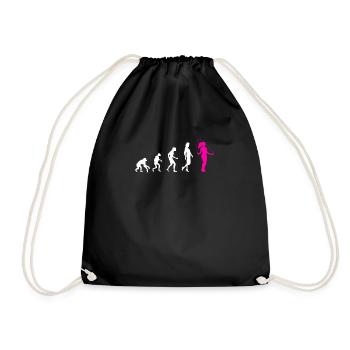 Evolution Jumping Rope Women - Drawstring Bag - black - Front