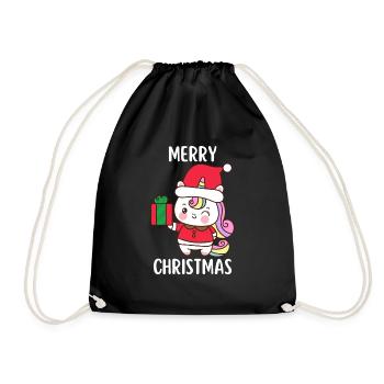 Joyeux Noël Drôle de Chemise de Noël - Sac de sport léger - noir - Devant
