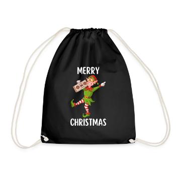 Joyeux Noël Drôle de Chemise de Noël - Sac de sport léger - noir - Devant