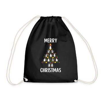 Joyeux Noël Drôle de Chemise de Noël - Sac de sport léger - noir - Devant