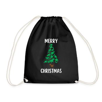 Joyeux Noël Drôle de Chemise de Noël - Sac de sport léger - noir - Devant