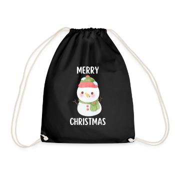 Joyeux Noël Drôle de Chemise de Noël - Sac de sport léger - noir - Devant