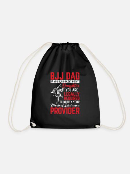 BJJ Dad Protector Funny Brazilian Jiu Jitsu Father - Turnbeutel - Schwarz