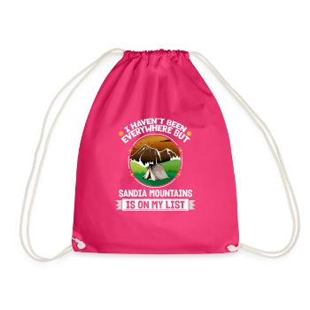 Sandia Mountains Is On My List Hiking Camping - Turnbeutel - Fuchsia - Vorne