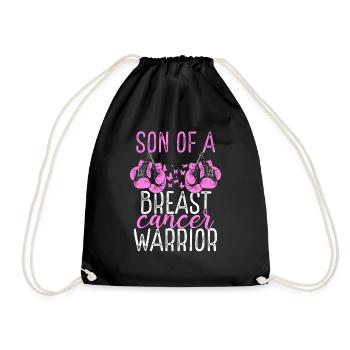 Son Breast Cancer Awareness Month Ribbon - Turnbeutel - Schwarz - Vorne