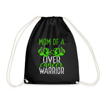 Mom Liver Cancer Awareness Mothers Day Mama - Turnbeutel - Schwarz - Vorne