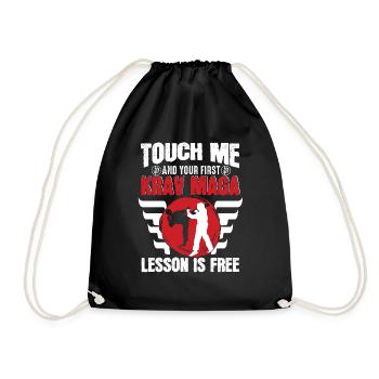 Krav Maga Apparel Israeli Self - Drawstring Bag - black - Front