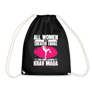 Krav Maga Apparel Israeli Self - Drawstring Bag - black - Front