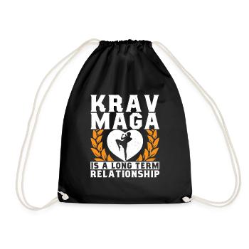 Krav Maga Apparel Israeli Self - Drawstring Bag - black - Front