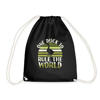 One Duck To Rule The World - Drawstring Bag - black - Front