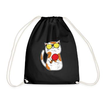 Drôle de design de tennis de table Joueurs de ping-pong Tourna - Sac de sport léger - noir - Devant