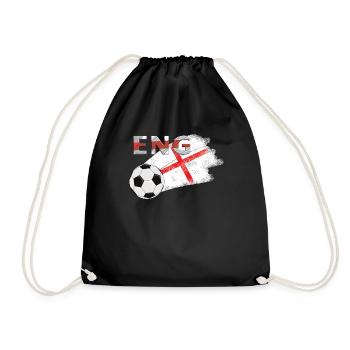 Flag England - Drawstring Bag - black - Front