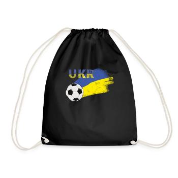 Flag Ukraine - Drawstring Bag - black - Front