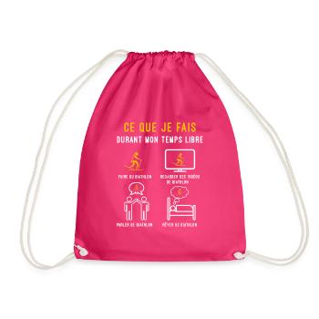 biathlon temps libre cadeau biathlète - Sac de sport léger - fuchsia - Devant
