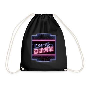 christmas vacation funny gym gift dork birthday - Turnbeutel - Schwarz - Vorne