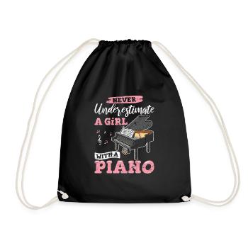 Musique Pianiste Pianiste Claviériste Clavier Pl - Sac de sport léger - noir - Devant
