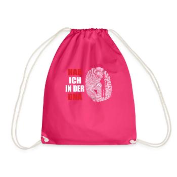 Angler Geschenkidee Hobby Angeln - Turnbeutel - Fuchsia - Vorne