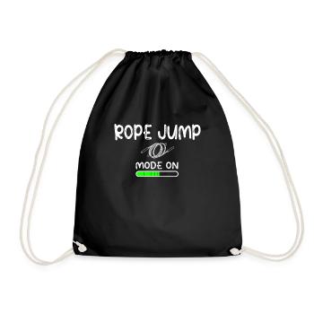 Fitness Roping - Jumping rope for women - Drawstring Bag - black - Front