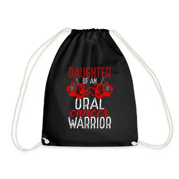 Daughter Oral Cancer Awareness Month Ribbon - Turnbeutel - Schwarz - Vorne