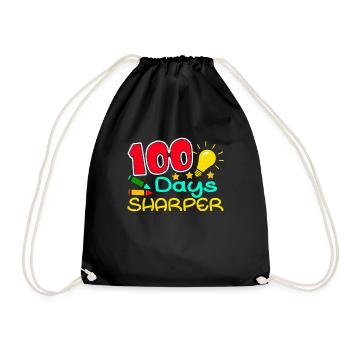 Étudiant 100e jour plus précis 100 jours d’école - Sac de sport léger - noir - Devant