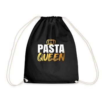 Pasta Queen - Drawstring Bag - black - Front