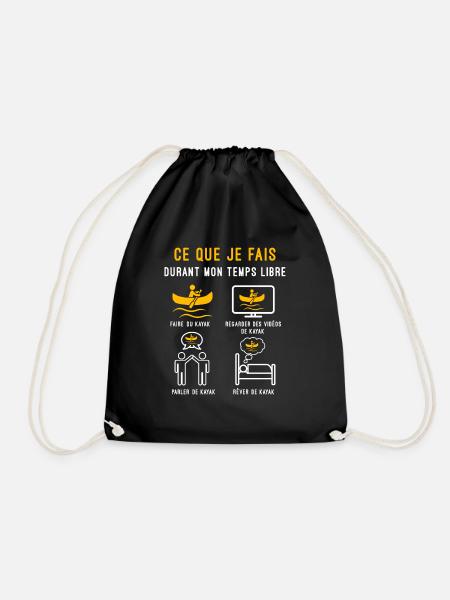 kayak temps libre cadeau kayakeur - Sac de sport léger - noir