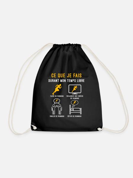 running temps libre cadeau coureur - Sac de sport léger - noir