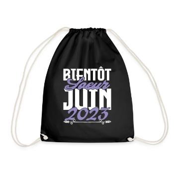 Annonce grossesse. bientôt Sœur Juin 2023.soeur - Sac de sport léger - noir - Devant