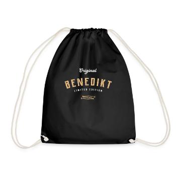 Benedikt Limited Edition - Turnbeutel - Schwarz - Vorne