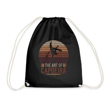 The Art Of Capoeira Dance Style Martial Arts Martial Arts - Drawstring Bag - black - Front